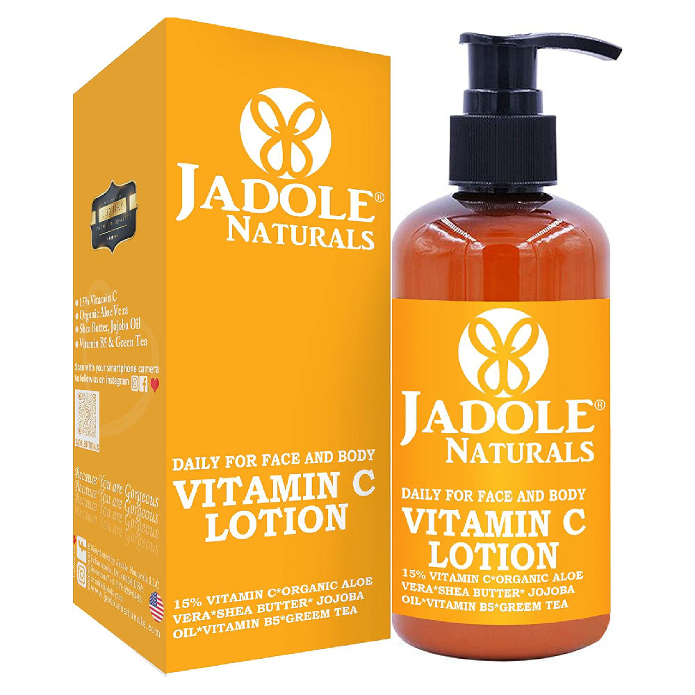 Vitamin C Lotion Moisturizer Cream 237ml Jadole Naturals