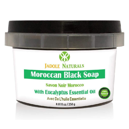 Moroccan Black Soap with Eucalyptus Essential Oil 250g