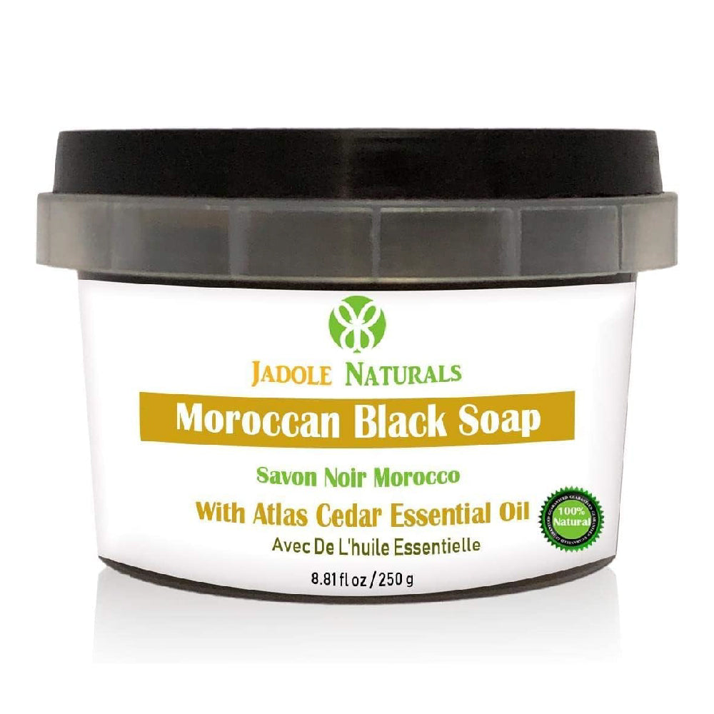 Moroccan Black Soap with Atlas Cedar Essential Oil 250g