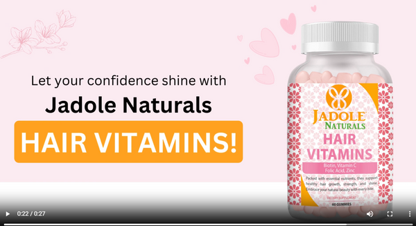 Hair Vitamins 60 Gummies with Vitamin C, Biotin & Folic Acid